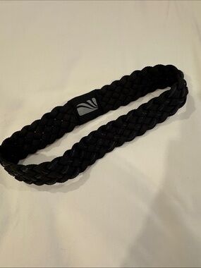 Maika Black Braided Elastic Headband